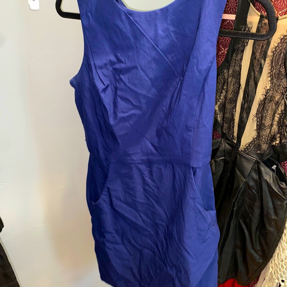 Blue Teeze me mini dress in royal blue